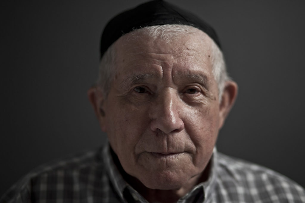 Boris Shkolnik a holocaust survivor from Moldova at his home in the Bronx.