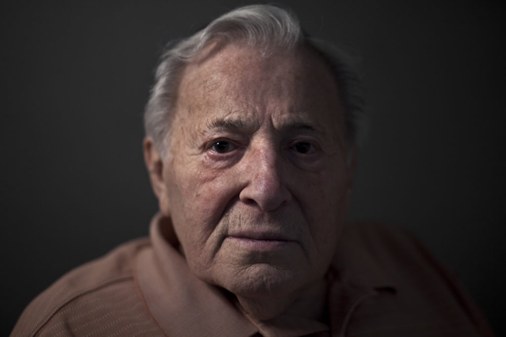 Jack Ratz a holocaust survivor at his home in Brooklyn, New York.